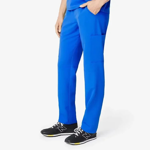 Ensemble de Blouse Médicale et Pantalon Cargo Bleu Royal Premium pour Hommes – Tenue d'Infirmier Personnalisable pour Hôpital, Haut Col V et Pantalon Cargo, Vêtement de Travail pour Médecin et Soignant - Product Image 2