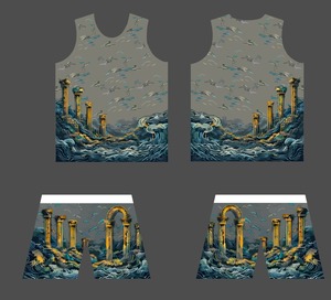 Custom Sublimated Digital Print Anti-Bacterial 100% Polyester Basketball Shirts Mesh Breathable Quick Dry Adult Unisex - Product Image 1