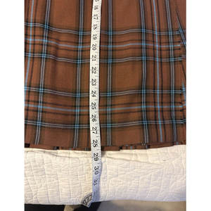 Jupe kilt midi écossaise traditionnelle pour femme, à motifs écossais marron, 100 % laine, avec boucle en cuir 2026 - Product Image 5