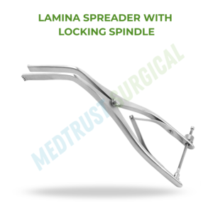 Écarteur de lamelles en acier inoxydable chirurgical Medtrust avec axe de blocage, instrument chirurgical réutilisable pour la colonne vertébrale - Product Image 2