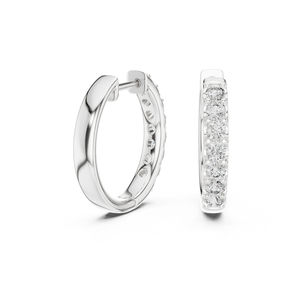 <b>14K</b> Yellow <b>Gold</b> Round Lab-Grown Diamond <b>Earrings</b> for Women | Engagement | New Grown Diamond - Product Image 2