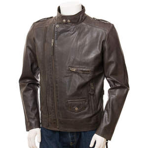 Chaqueta de Cuero Casual para Hombre - Opción de Logotipo Frontal de Alta Calidad, Resistente al Viento y al Agua para Uso Diario y al Aire Libre - Product Image 3