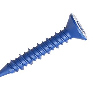 100 PZ Viti per Calcestruzzo da 3/16 Pollici, 5 Lunghezze Diverse, Testa Phillips, Viti per Muratura, Punte da Trapano in Acciaio al Carbonio Blu, Ancoraggi per Calcestruzzo - Product Image 1
