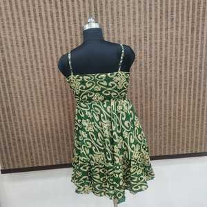 Women's Daily Summer Boho Simple Floral Printed Silk Viscose Polyester Woven Loose Silhouette Floor-Length Ruffle Hem <b>Elastic</b> - Product Image 2