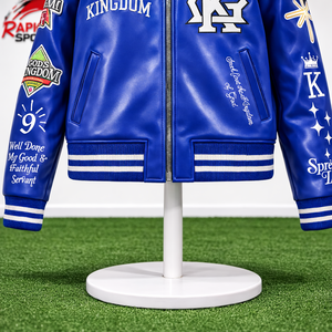 Beautiful Wholesale Trending Style Comfortable Fit Blank Stand Collar <b>Heated</b> Winter Varsity <b>Jackets</b> for Men RAPID SPORTS - Product Image 6