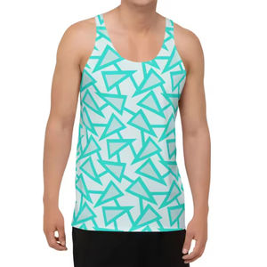 Débardeurs de musculation pour hommes, personnalisables avec logo, coupe longue, unis, pour la gym et le fitness, vente en gros - Product Image 5