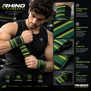 RHINO FITNESS Orthopedic <b>Knee</b> Wraps Stabilizer Swelling Relief Nylon Breathable Leg <b>Support</b> with Hook Loop <b>Strap</b> Unisex - Product Image 6