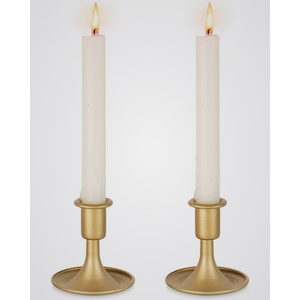 Modern Gold Metal Taper Candle Holder Handmade <b>Brass</b> Finish Eco-friendly Christmas <b>Candlestick</b> Stand Home Wedding Table - Product Image 4