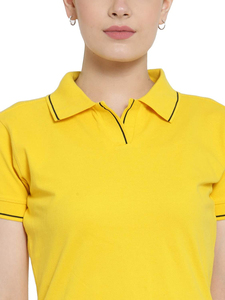 เสื้อยืดคอตตอนแห้งเร็ว นุ่ม ระบายอากาศดี เหมาะสำหรับกิจกรรมกลางแจ้ง แขนสั้น เสื้อผ้าผู้หญิง เสื้อโปโล เสื้อยืดกอล์ฟ แบบเรียบ คุณภาพดี - Product Image 6