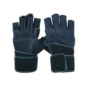 Custom Half Finger PU Leather Workout <b>Weight</b> Lifting Gym <b>Gloves</b> for Unisex Use Non-Slip Lightweight Closure Wholesale Custom - Product Image 2