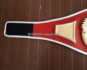 Personalized Boxing Event Championship Belt Custom <b>Name</b> Metal <b>Plate</b> Leather Strap Sports Winner Award Trophy for Competitions - Product Image 2