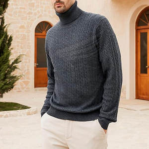 Suéter Masculino de Punto, Transpirable, con Logotipo Frontal, de Primera Calidad, Estilo Moderno, Colección de Invierno para Hombre, Superventas - Product Image 4