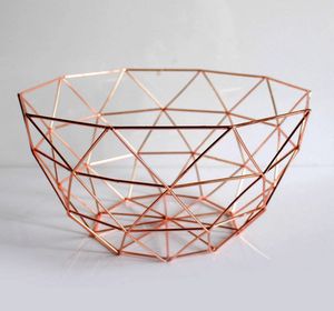 Corbeille à fruits élégante en métal pour comptoir de cuisine, support à fruits en fil métallique pour table à manger, décoration de la maison - Product Image 2