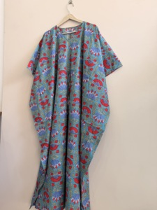 Hand Block Print Boho Women Kaftan <b>Loose</b> Fit Maxi <b>Dress</b> - Product Image 5