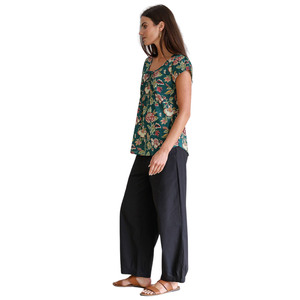 Camisa estampada para mujer, top informal de moda para vacaciones y fiestas - Product Image 1