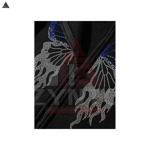 Sweat-shirts à strass pour hommes, séchage rapide, respirants, meilleure fabrication, vêtements basiques pour hommes, sweat-shirts à strass en coton mélangé pour la vente en ligne - Product Image 3