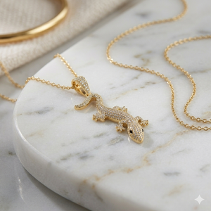 Custom 925 <b>Silver</b> Gold Plated Lab Grown Diamond Iced Gecko Lizard <b>Charms</b> Pendants Hip Hop Unisex Necklace <b>Charms</b> Gift - Product Image 2