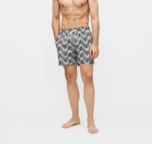 Quick-Dry Custom Swim <b>Trunks</b> Spandex/Polyester UPF50+ Drawstring Closure Durable Floral Print Shorts with Personalized Logo <b>Men</b> - Product Image 5