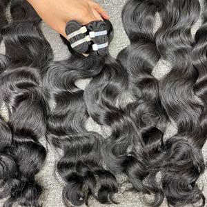 Cheveux bouclés bruts du Vietnam, faisceaux ondulés naturels, cheveux humains du Vietnam non transformés pour la vente en gros - Product Image 4