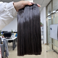 Lot de mèches de cheveux humains 100% naturels cambodgiens, lisses et raides, vierges, en gros