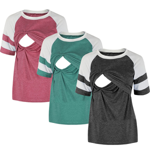 Hauts d'allaitement pour femmes enceintes, vêtements de grossesse, tissu doux et très élastique, vêtements légers - Product Image 1