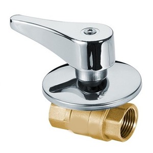 Robinet à bille dissimulé de 1/2 pouce de qualité supérieure, nickelé, avec extrémités BSP femelles pour le traitement de l'eau - Product Image 5