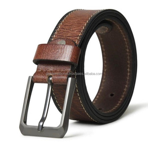 ONG lasting-cinturón informal de cuero con patrón texturizado para hombre, cinturón con tornillo ajustable para cierre de hebilla - Product Image 3