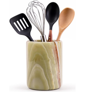 Soporte para Utensilios de Cocina de Mármol Blanco Ecológico para Encimera de Cocina con Logotipo Personalizado - Product Image 5