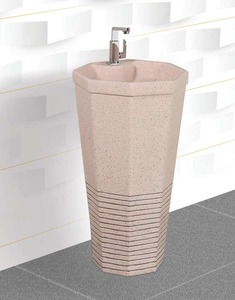 Lavabo de Pedestal de Cerámica Moderno Multicolor a Buen Precio, Fácil de Limpiar, para Baño, de Linum Factory, Diseño Exclusivo - Product Image 4