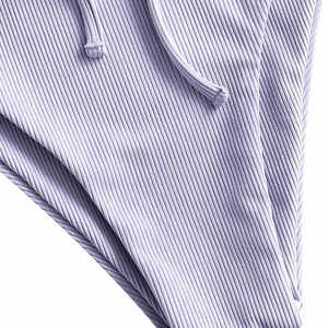 Ensemble de bikini personnalisé pour filles avec logo, bas échancré, micro-soutien-gorge, motif cachemire, logo sur le devant - Tendance - Product Image 4