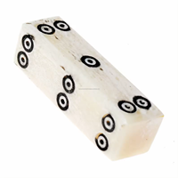Jeu d'intérieur de haute qualité en corne de buffle et de chameau, style animalier, naturel, fait main, sculpté, personnalisé, 4 faces, objet d'art de collection