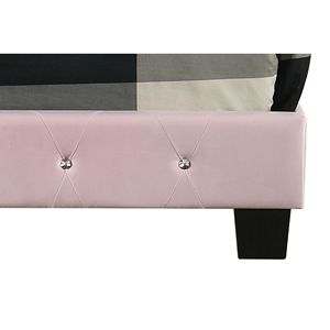 Affascinante Letto Imbottito Rosa in Stile Transizionale per Interni Eleganti - Product Image 3