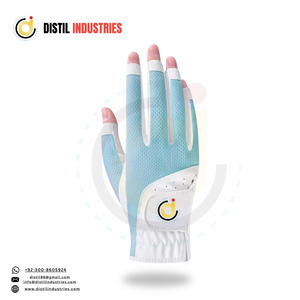 Durable Cabretta Leather Custom Printing Soft Sheepskin Golf Gloves with Breathable Palm Protection - Product Image 2