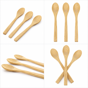 Natural Wooden Spoons Korean Design 10ml Capacity REHMAN CRAFT Eco Friendly Reusable Tea Coffee Dessert Serving <b>Mirror</b> Polish - Product Image 1