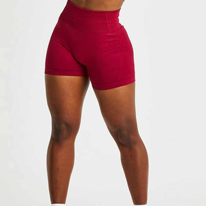 Shorts deportivos transpirables para mujer, estilo pantalón corto con botones, cintura alta, para mujer. - Product Image 2