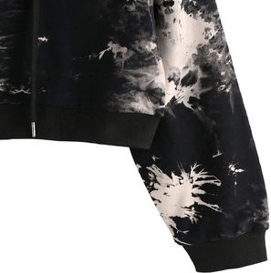 Sudadera Corta con Cuello Redondo Tie Dye para Mujer, Estilo Casual, Streetwear, Moda, Manga Larga, Cómoda - Product Image 3