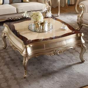 Sofá Seccional en Forma de L de Madera Tallada Clásica de Lujo en Oferta, Muebles Elegantes de Estilo Europeo para Sala de Estar, Estilo Mandarín Oriental - Product Image 4