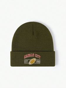 Gorro de Punto de Invierno con Diseño Y2K al Mejor Precio al por Mayor, Unisex, con Logotipo Personalizado, de Alta Calidad, con su Propia Marca, Gorro de Esquí, Gorro de Punto Jacquard - Product Image 5