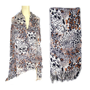 Luxury Elegant Leopard Print Scarf for Women Soft Lightweight Fashion Accessory Stylish Animal Print <b>Wrap</b> for All Seasons - Product Image 3