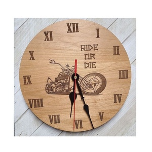 Reloj de Pared de Madera MDF Pintado de Estilo Antiguo Moderno, Decoración de Pared Multifuncional de Lujo Personalizada para el Hogar y Hoteles - Product Image 1