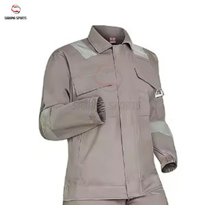 Conjunto de Ropa de Trabajo Fluorescente Reflectante con Material de Algodón y Tiras de Protección Laboral - Product Image 6
