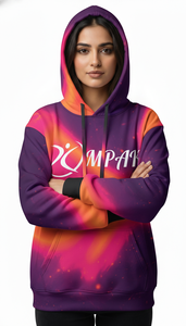 เสื้อฮู้ดดี้โอเวอร์ไซส์พรีเมียมสำหรับฤดูหนาว แบบยูนิเซ็กซ์ พร้อมลายปักและลายพิมพ์แบบซับลิเมชั่นทั่วตัว ออกแบบมาสำหรับแบรนด์แฟชั่นสตรีทแวร์ - Product Image 3