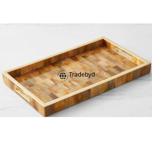 Luxury Natural Horn Modern Premium Quality Handmade Serving Tray <b>Table</b> <b>Decor</b> Accessory by Tradebyd - Product Image 5