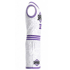 Ensemble de vêtements de basketball personnalisés conçu avec une respirabilité avancée, une impression par sublimation intégrale et un design athlétique confortable - Product Image 3
