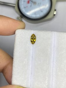 Gemas Zubeda, Turmalina Amarilla Natural, Corte Brillante, Gema Suelta para Anillo, Colgante, Pendientes, Fabricación de Joyería, Calidad al por Mayor - Product Image 3