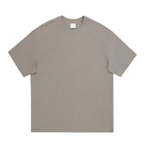 Men T Shirt 100% Cotton Anti-Wrinkle Quick Dry Breathable Regular Fit High Quality Canvas Fabric 300g O-Neck <b>Short</b> Sleeve Modern - Product Image 1