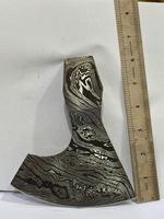 Hache à double lame en acier Damas de qualité industrielle, fabriquée sur mesure par Jahangir Enterprise, avec manche en bois, motif Viking, pour l'extérieur, modèle 4