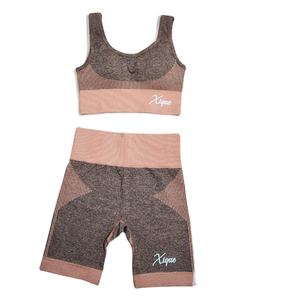 Conjunto Deportivo para Mujer, Ropa Deportiva Transpirable, Bra Deportivo, Leggings para Yoga, Running, Tallas Grandes, 2 Piezas, Shorts Sólidos - Product Image 1