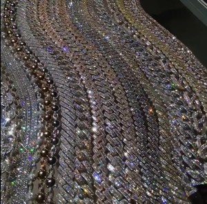 <b>Cheap</b> Price Hip Hop Tennis Link <b>Chain</b> 10k Gold 2mm 3mm 4mm 5mm VS1 Moissanite Diamond Necklace Custom 14k 18k Tennis <b>Chain</b> - Product Image 3
