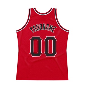 Camiseta de Baloncesto Roja Personalizada sin Mangas con Cuello Redondo y Malla, Nombre del Equipo y Número, Ropa Deportiva para Entrenamiento Juvenil - Product Image 3